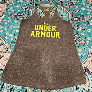 Under Armour Gray Tank with Neon Accents